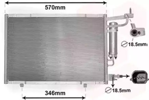 VAN WEZEL 18005615 -  Конденсатор, кондиционер
